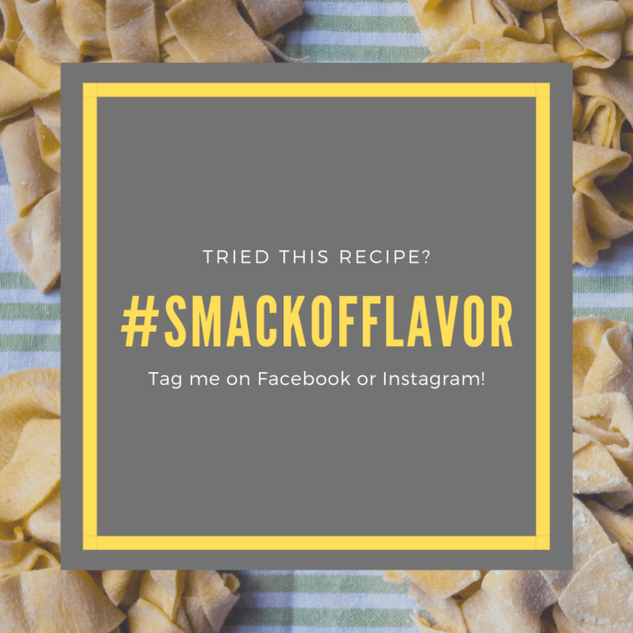 Tried this recipe? Tag #smackofflavor on Facebook or Instagram