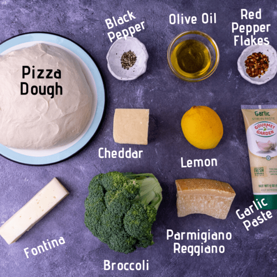 Lemon and Broccoli White Pizza - Smack Of Flavor