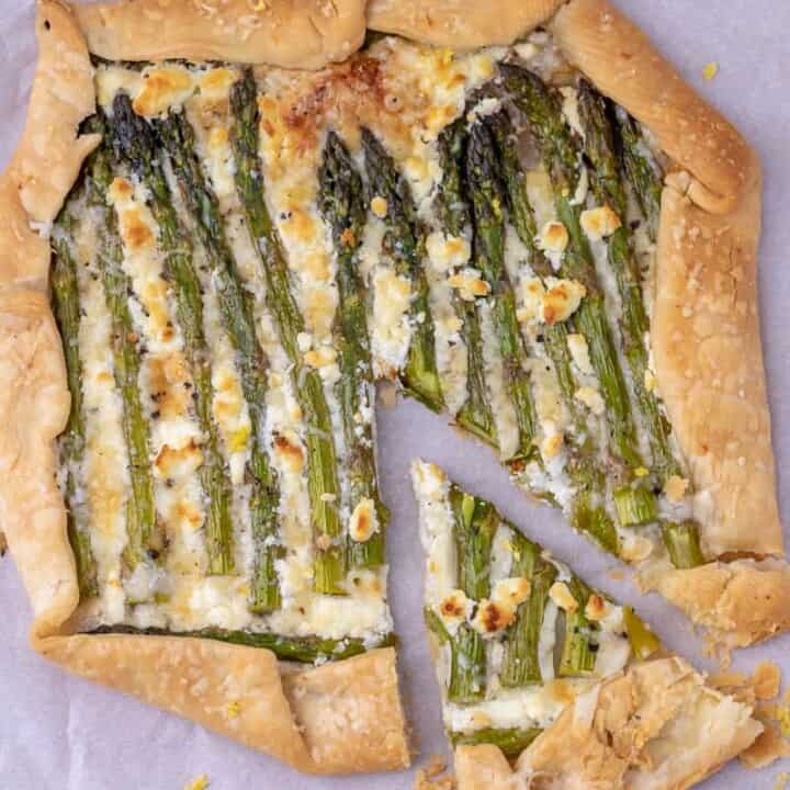 Asparagus and Goat Cheese Savory Galette Smack Of Flavor
