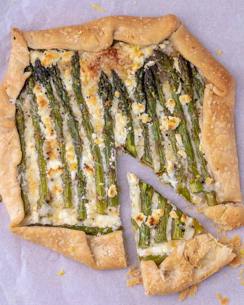 Asparagus and Goat Cheese Savory Galette Smack Of Flavor