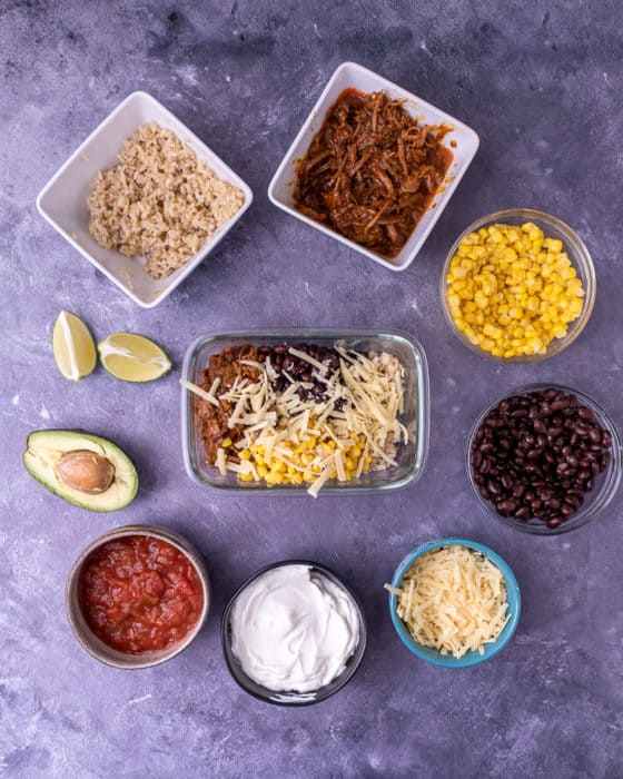 Freezer Friendly Pulled Pork Burrito Bowls for Meal Prep Smack Of Flavor